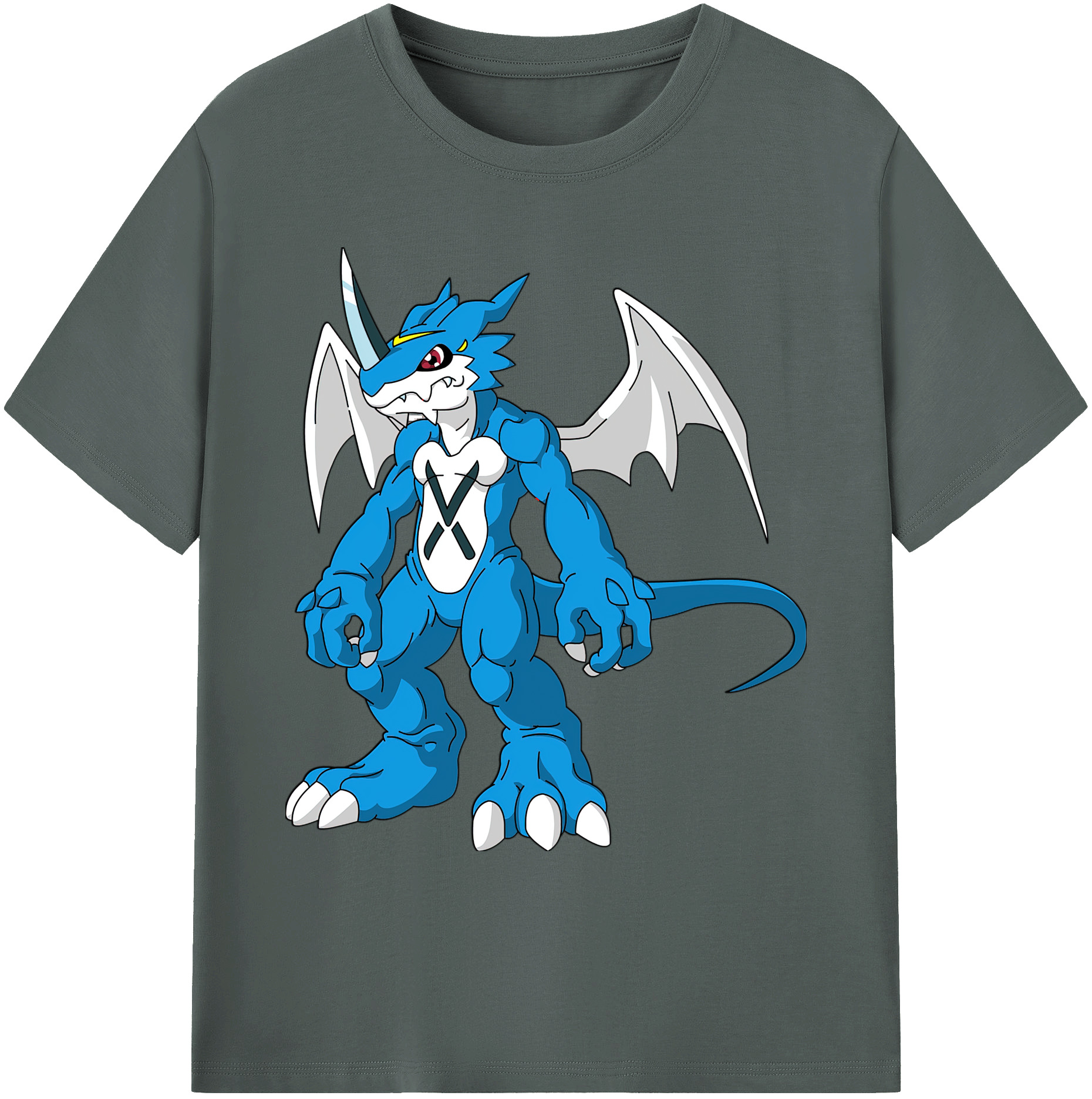 （画像用） Digimon デジタルモンスター/デジモン 綿100％ メンズ半袖Tシャツ｜肌触りやわらか＆通気性